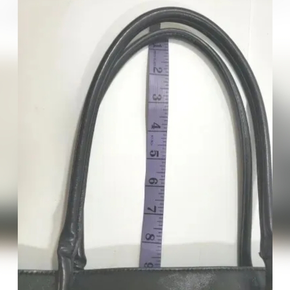 Giani Bernini Two-Tone Glazed Tote Hand Bag Leather Purse. - Picture 12 of 13